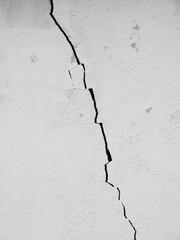 crack white wall texture impact from earthquake