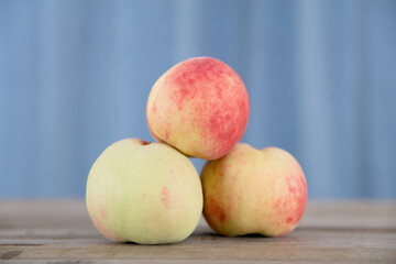 Three peaches
