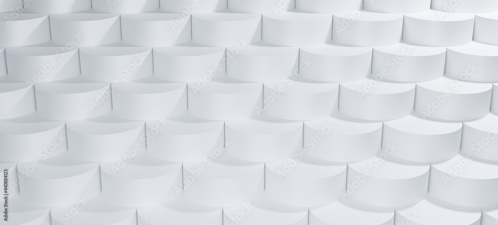 Poster abstract and illustration of a white triangle background,light and shadow with free space in right.3