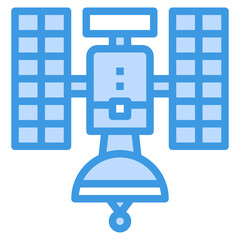 Satellite Dish blue outline icon