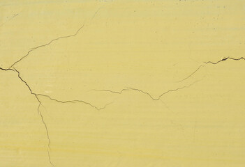 crack yellow concrete wall texture