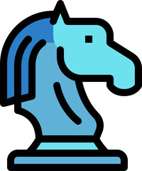 strategy color outline icon