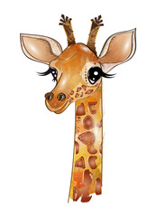 Zeichnung einer niedlichen Giraffe