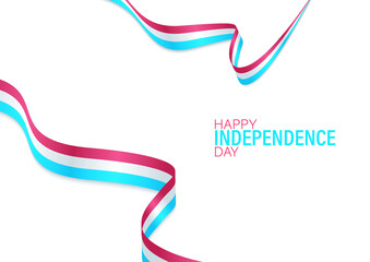 Flag of Luxembourg country. Happy national day of Luxembourg background