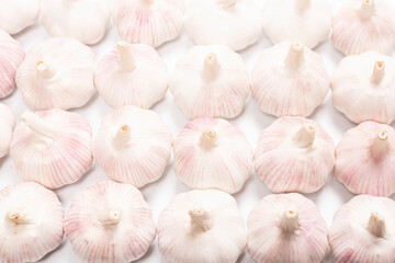 Garlic isolated on a white background.