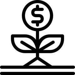 investment outline icon