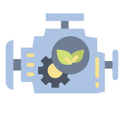 ecoengine flat icon