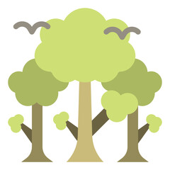 radioactive flat icon