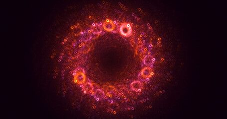 Fototapeta premium 3D rendering abstract round light background