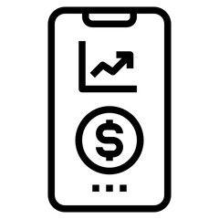 Trading outline icon