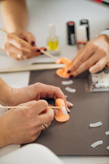 Obraz na płótnie Canvas Training for Nail Technician – Manicurist