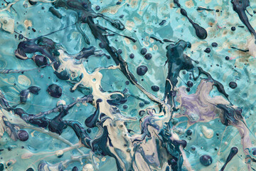 Abstract of wet acrylic 
