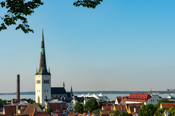 Beautiful view of City Tallinn Estonia