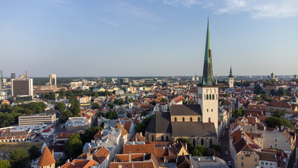 Fototapeta na wymiar Beautiful view of City Tallinn Estonia