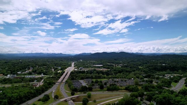 Highway Headed West From Asheville NC, Asheville North Carolina Shot In 5.4 K