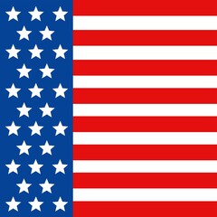 Happy 4th of July Celebration Independence Day with colors of illustration background