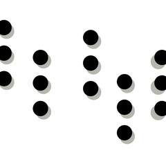 Black dots on white background wallpaper