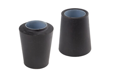 truck load balancer bushing, isolated on a white background. set of two parts