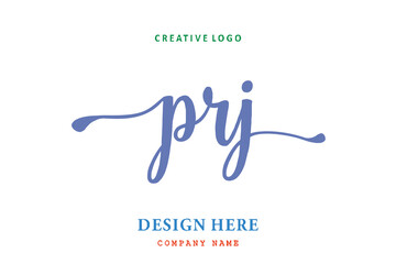 PRJ lettering logo is simple, easy to understand and authoritative