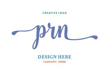PRN lettering logo is simple, easy to understand and authoritative