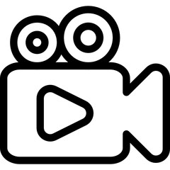 video camera icon vector