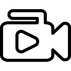 video camera icon vector