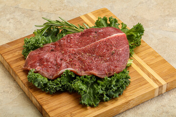 Raw beef steak for grill