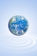 地球　世界　ワールド　通信　ネットワーク　DX　デジタル　テクノロジー　ビジネス　国際　空間　ブルー