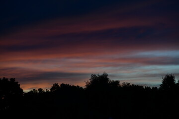 Wonderful dawn with magnificent colours