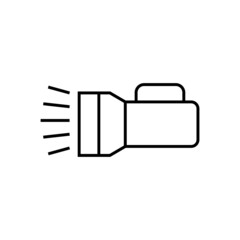 Bath tub icon in flat black line style, isolated on white background 