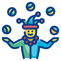 juggler line icon