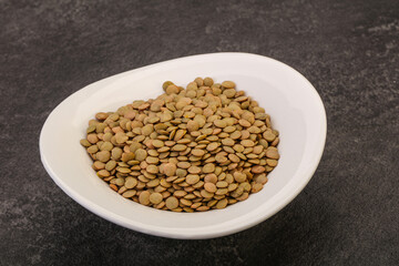 Vegan cuisine - Dry lentil heap