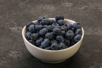 Ripe sweet tasty blueberries heap