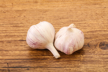 Fresh ripe and tasty garlic