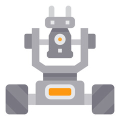 Robot flat icon
