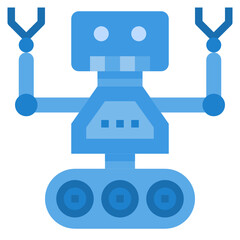 Robot flat icon