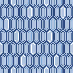 Japanese Honeycomb Vector Seamless Pattern