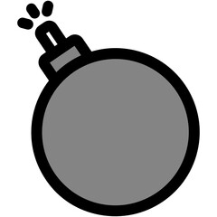 bomb icon vector