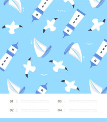 Summer Related Frame Brochure Design