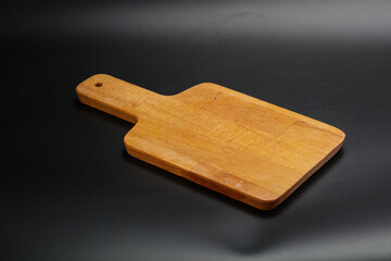 Wooden board for kitchen isolated