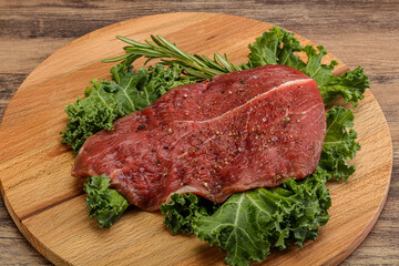 Raw beef steak for grill