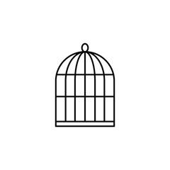 cage icon vector, birdcage icon
