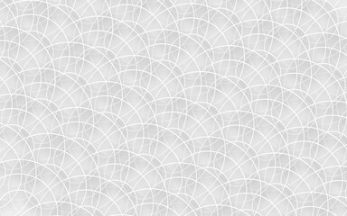 White geometric background concept. 3d circles illustration. Abstract creative texture for business template. Modern and simple radial pattern.