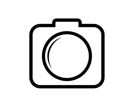 camera photo logo icon template