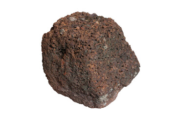 Laterite stone isolated on white background included clipping path.