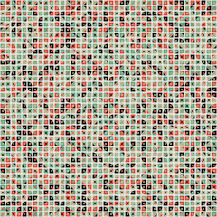 Fototapeta premium Abstract Geometric Pattern generative computational art illustration