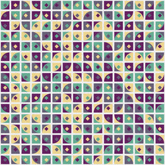 Abstract Geometric Pattern generative computational art illustration