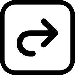 turn right icon vector