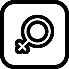 female symbol icon vector