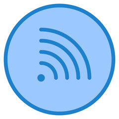 New feed blue style icon